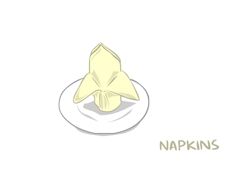 Malachite Custom Print Napkins