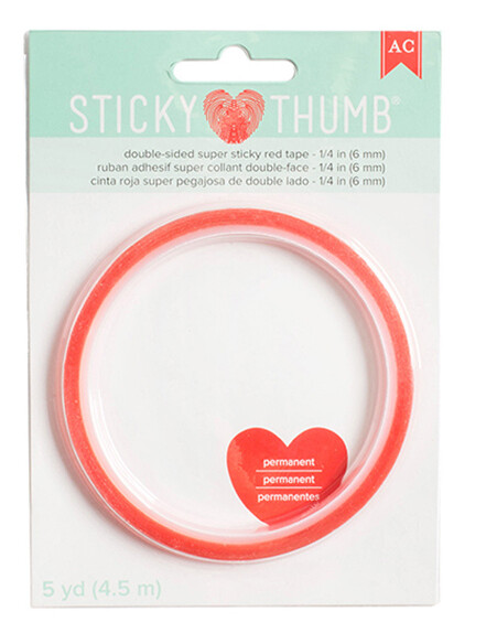 TAPE ROJO DE 1/4&quot;