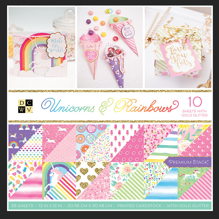 BLOCK DE PAPELES UNICORNIOSY ARCOIRIS