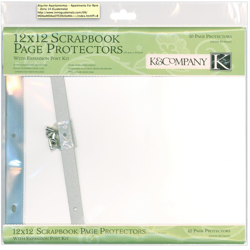 PAQUETE DE PROTECTORES DE HOJA K&amp;COMPANY 12"X12" (10/PAQ)