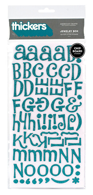 JEWERLY BOX AQUA GLITTER
