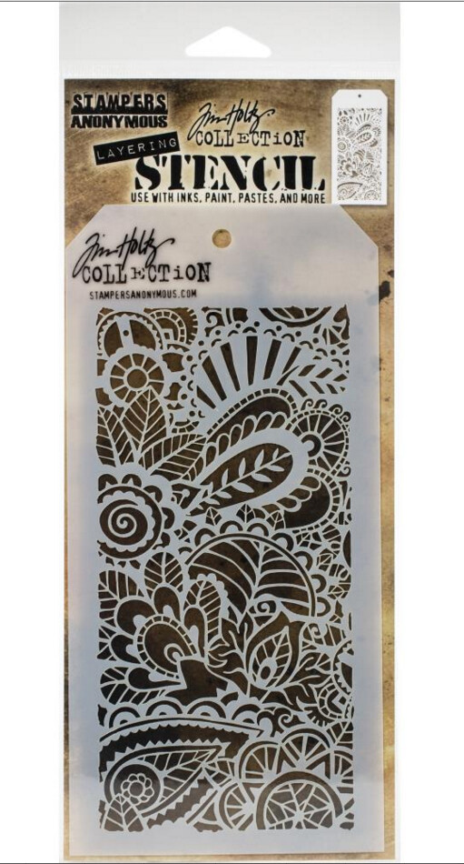 LAYERING STENCILS DOODLE ART