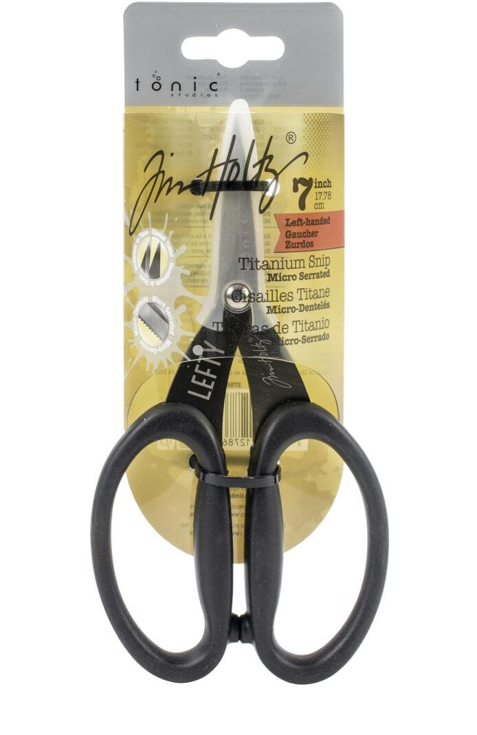TIJERAS DE TITANIO ANTIADHERENTES PARA ZURDOS DE 7&quot;