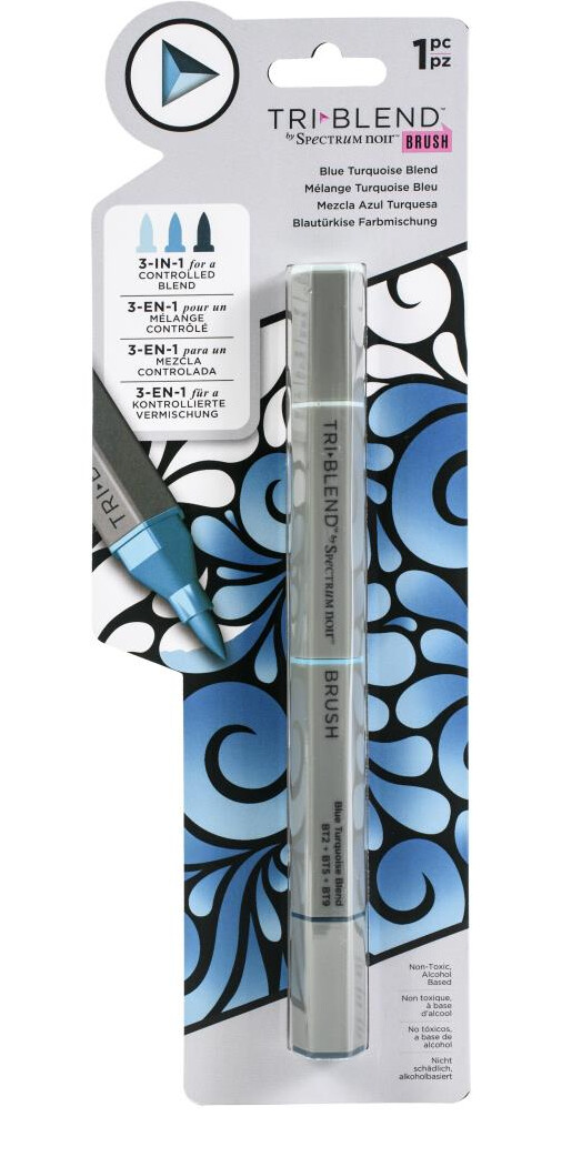 TRI-BLEND BRUSH MARKER AZUL TURQUESA