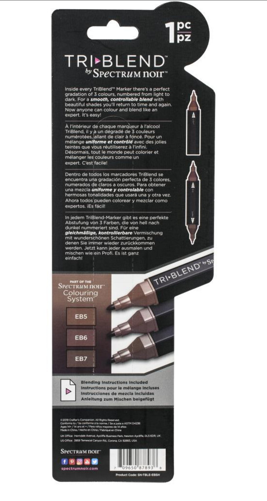 TRI-BLEND MARKER EARTH BROWN SHADES