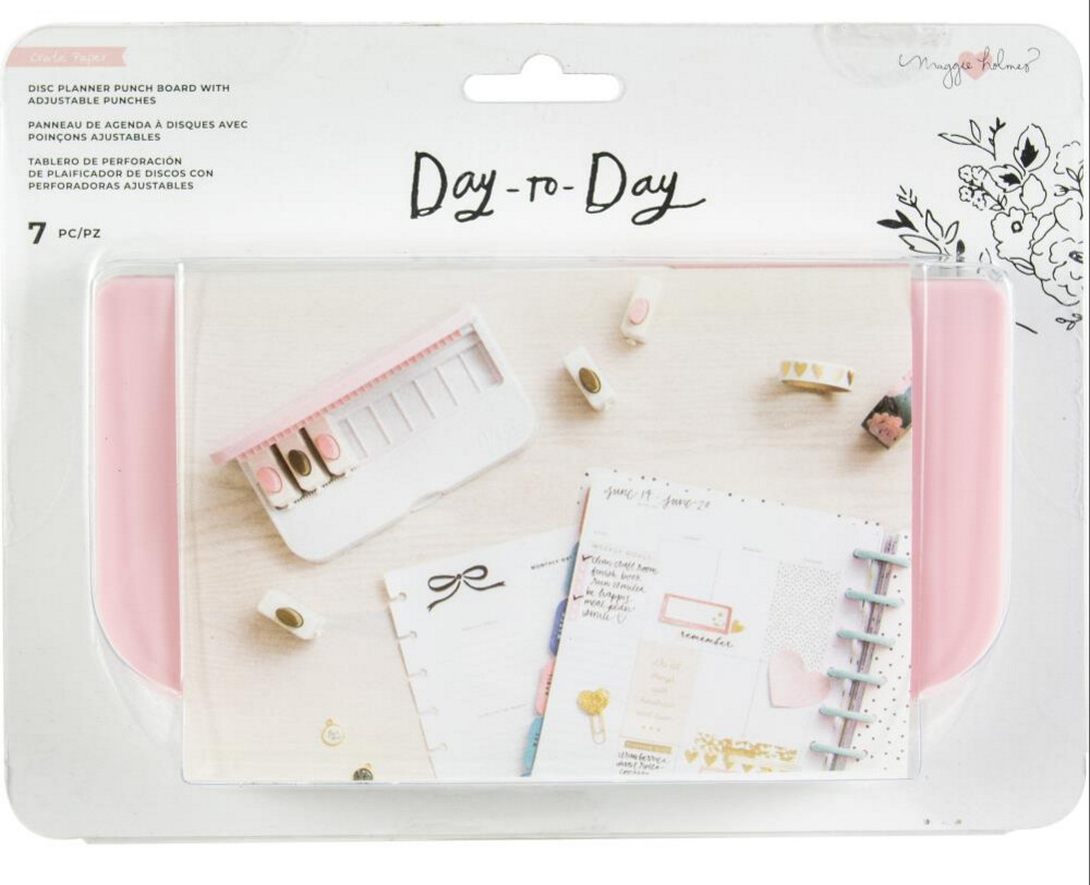 DAY TO DAY  PLANNER PUNCH BOARD PARA DISCOS