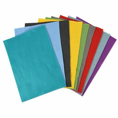 PAQUETE DE HOJAS DE FIELTRO COLORES ATREVIDOS