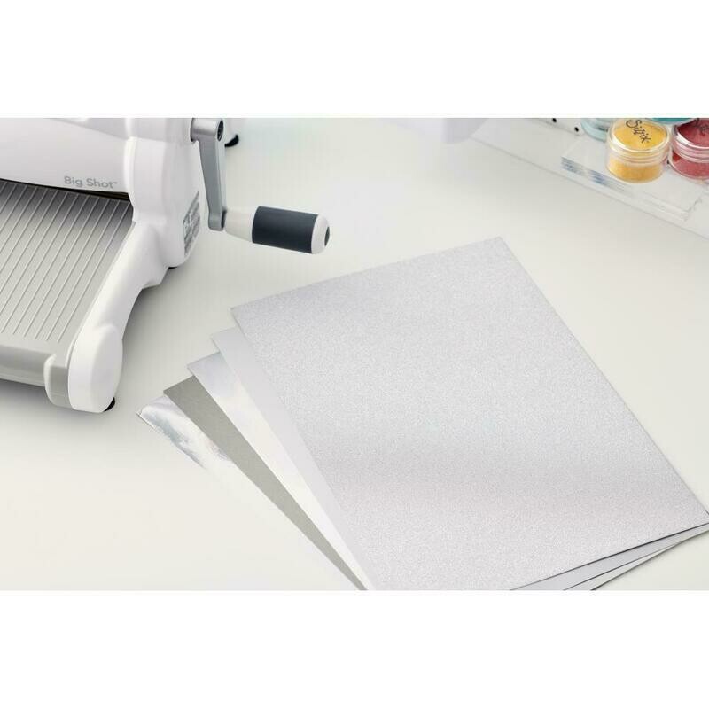SIZZIX SURFACEZ OPULENT CARTULINAS PLATEADAS