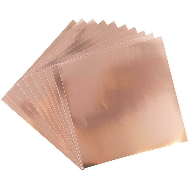 HOJAS DE ALUMINIO METALIZADO ROSE GOLD (10/PAQ)