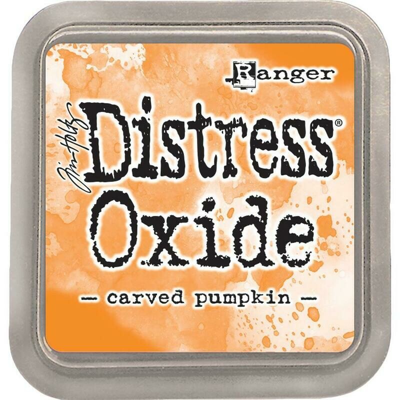 DISTRESS OXIDE CARVED PUMPKIN