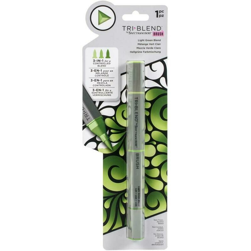 TRI-BLEND BRUSH MARKER LIGHT GREEN BLEND