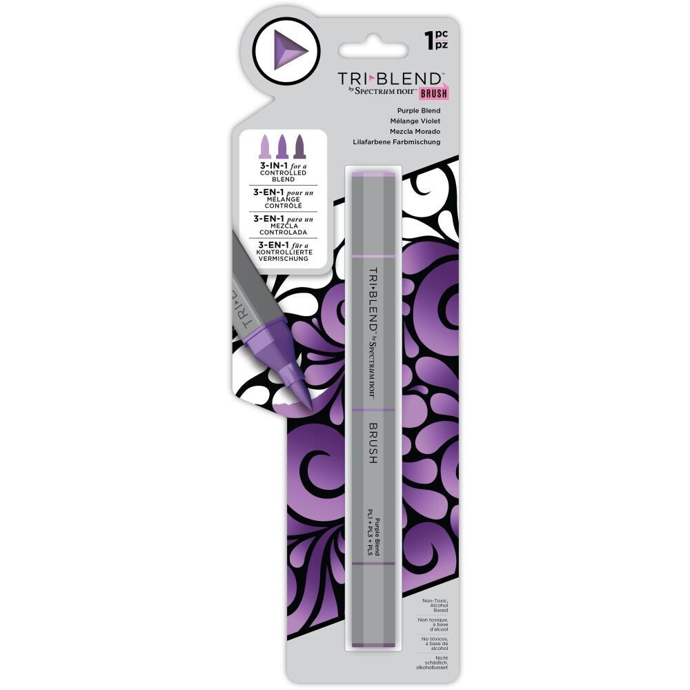 TRI-BLEND BRUSH MARKER PURPLE BLEND