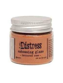 DISTRESS EMBOSSING GLAZE TATTERED ROSE