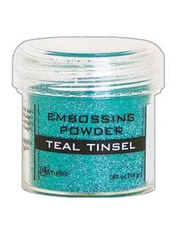 POLVOS DE EMBOSAR TEAL TINSEL