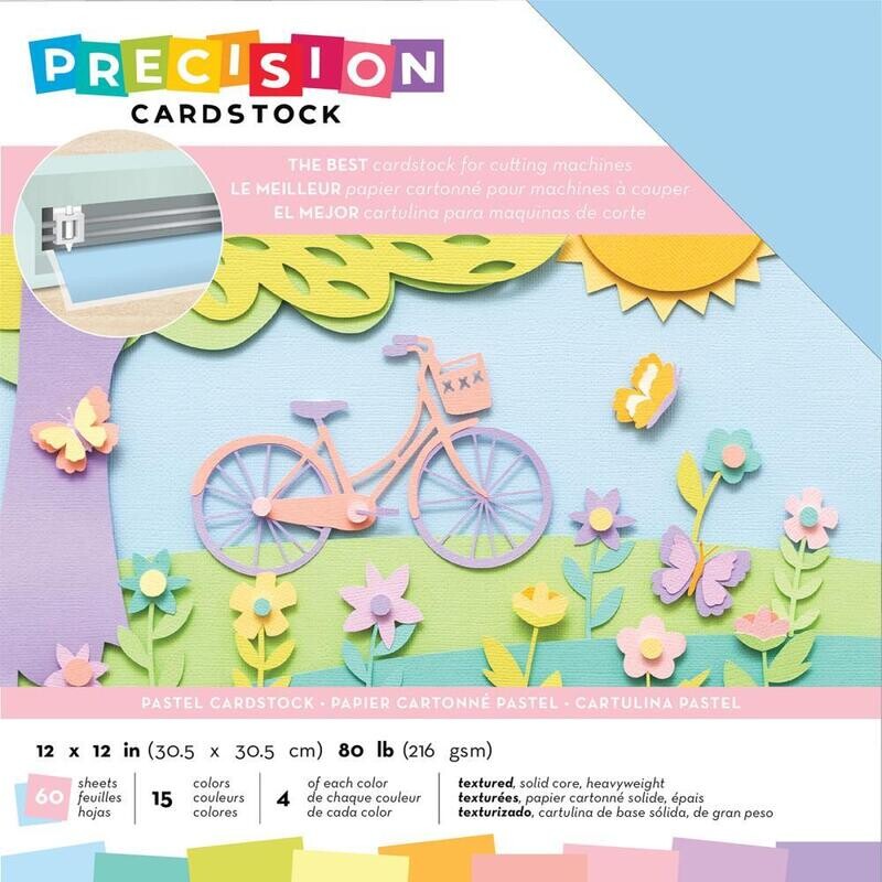 CARTULINAS PRECISION  12X12 PASTEL
