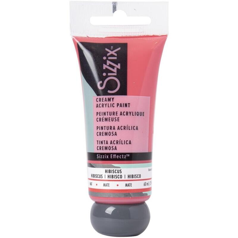 SIZZIX EFECTZ PINTURA ACRÍLICA MATE CREMOSA: HIBISCUS