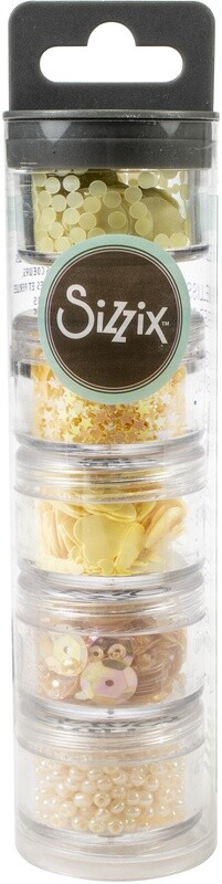 SIZZIX ESENCIALES: LENTEJUELAS Y MOSTACILLAS LIMONCELLO