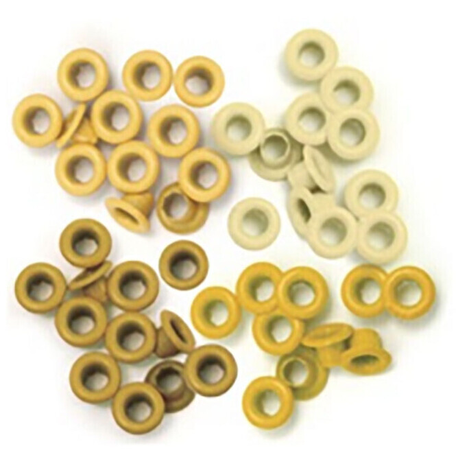 EYELETS 4 TONOS AMARILLOS