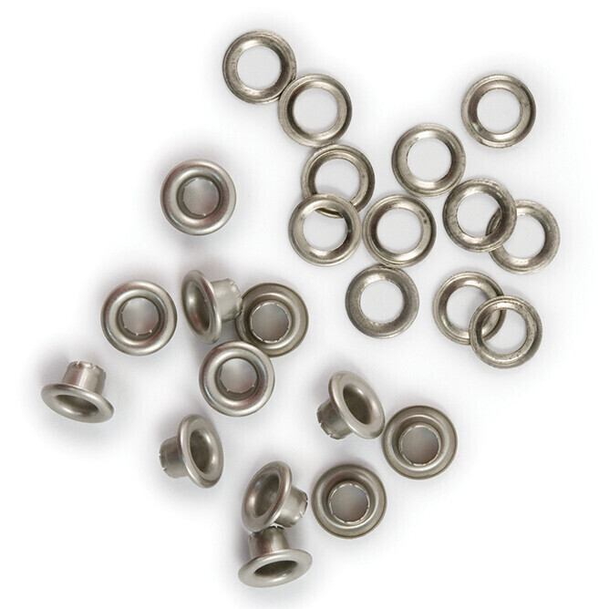 EYELETS PLATEADOS CON ARANDELA