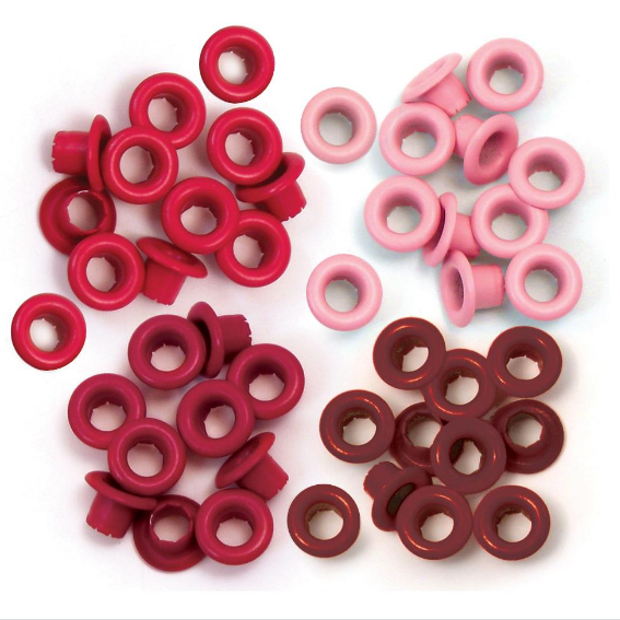 EYELETS 4 TONOS ROJOS