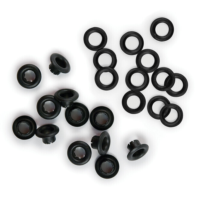 EYELETS NEGROS CON ARANDELAS