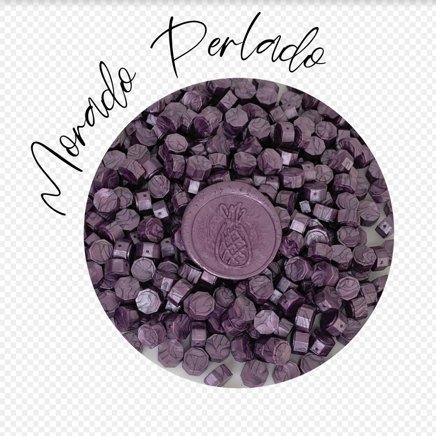 PERLAS DE LACRE MORADO PERLADO