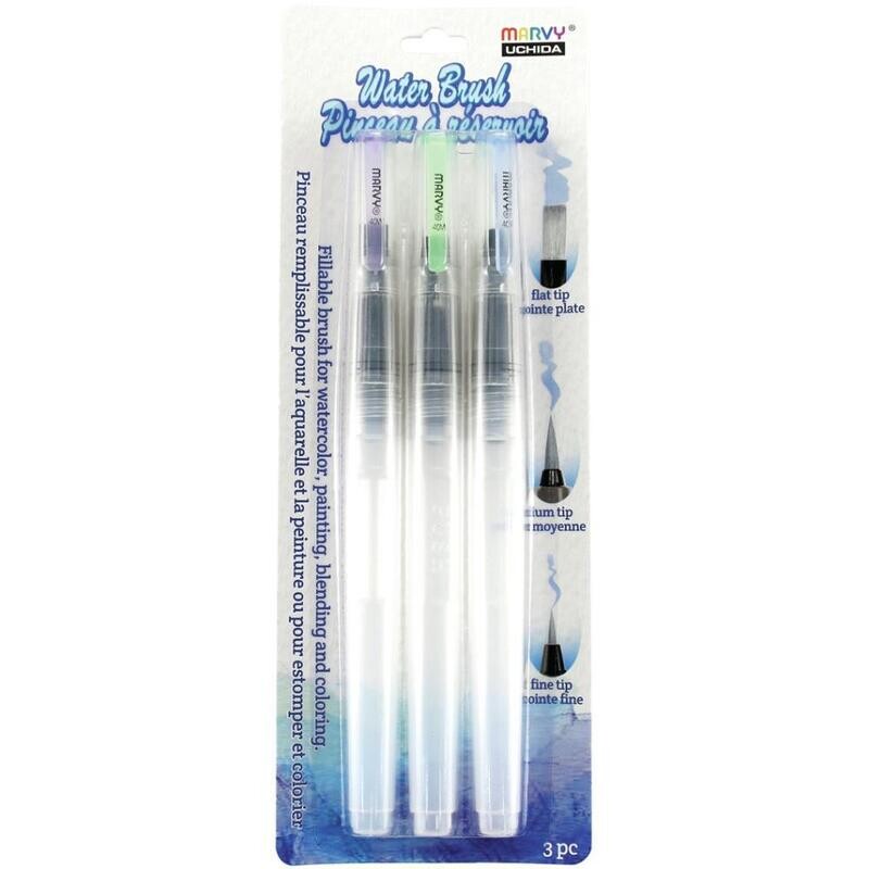 WATER BRUSH MARVI UCHIDA (3 PUNTAS DIFERENTES)