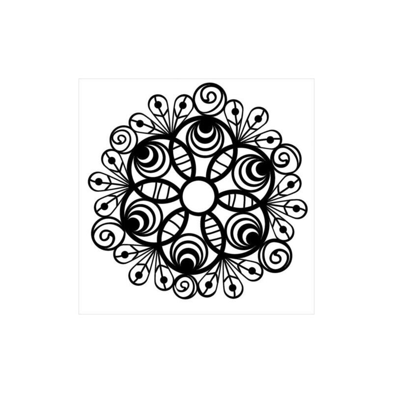 STENCIL DOILY PAVO REAL