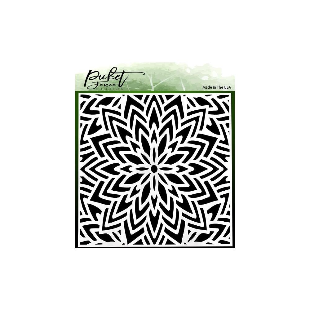 STENCIL 6X6 FLOR CENTRAL