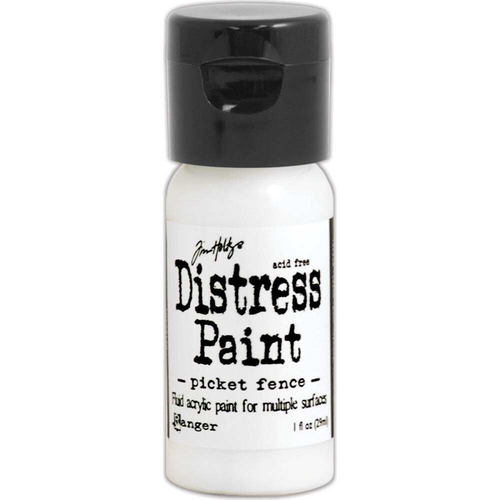 DISTRESS PAINT PICKET FENCE