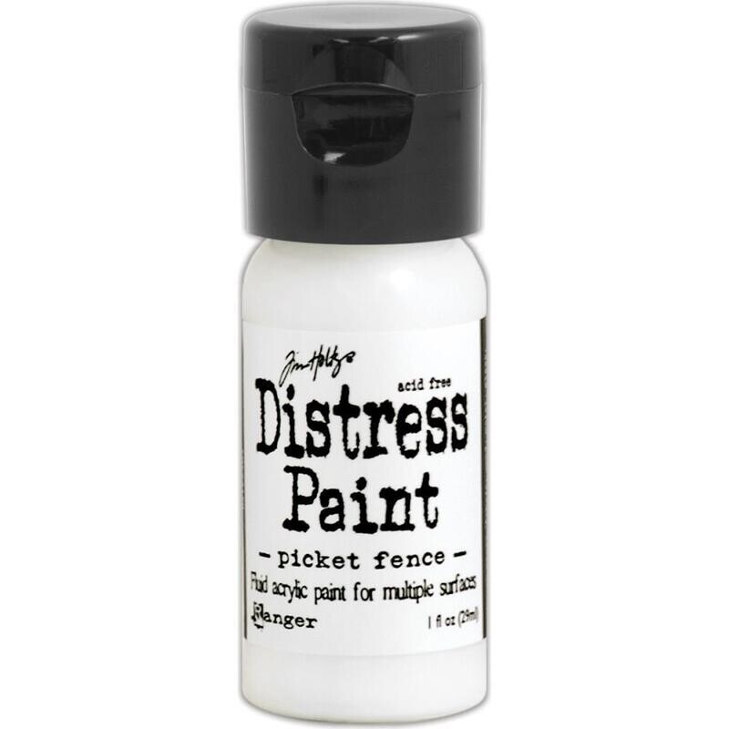 DISTRESS PAINT PICKET FENCE