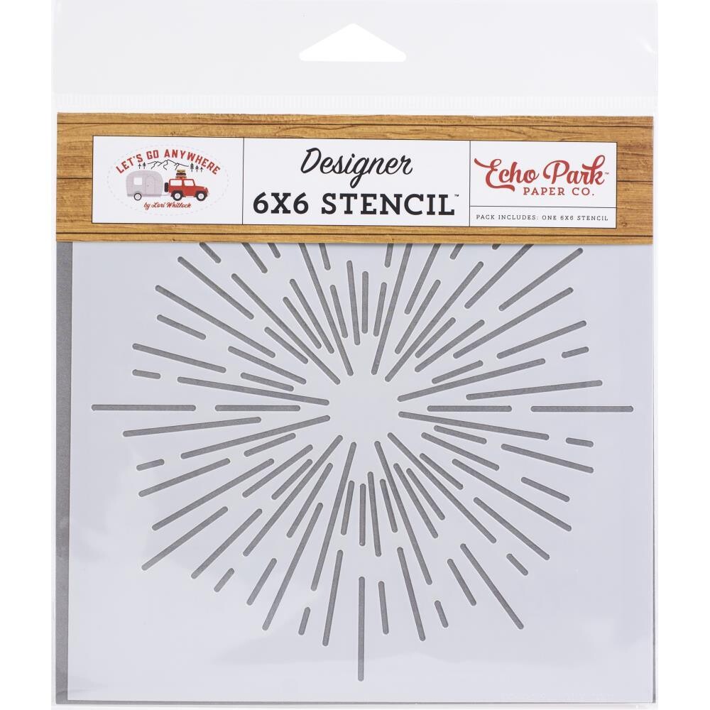 STENCIL 6X6 SUNBURST