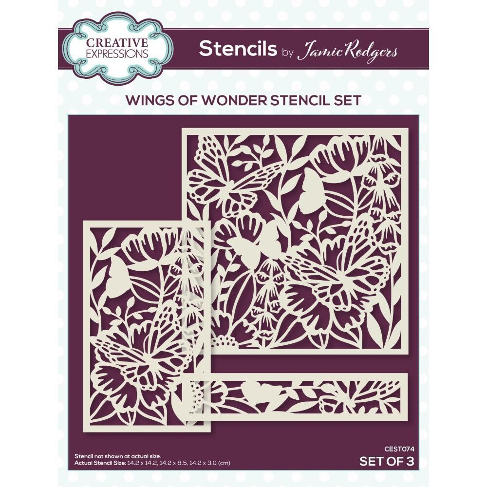 SET DE STENCILS ALAS DE MARAVILLA