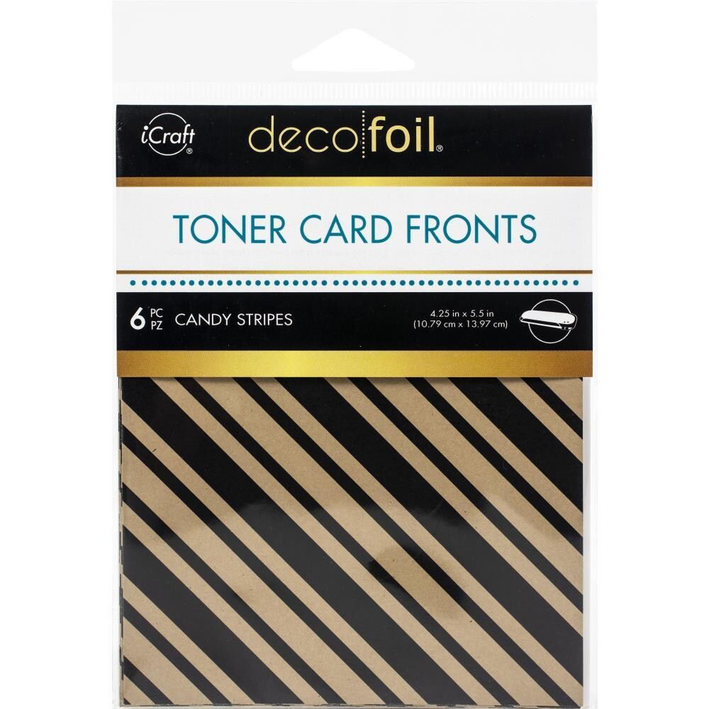 DECO FOIL CRAFT HOJAS TONER &quot;TIRAS DE CARAMELO&quot;