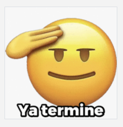 YA TERMINÉ