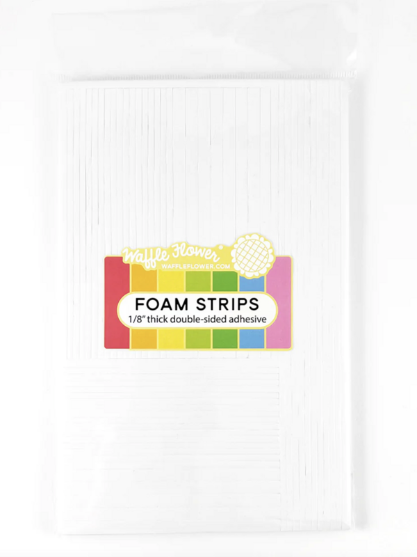 FOAM STRIPS - 1/8&quot; DE ESPESOR (TIRAS DE FOMI PARA 3D) BLANCAS