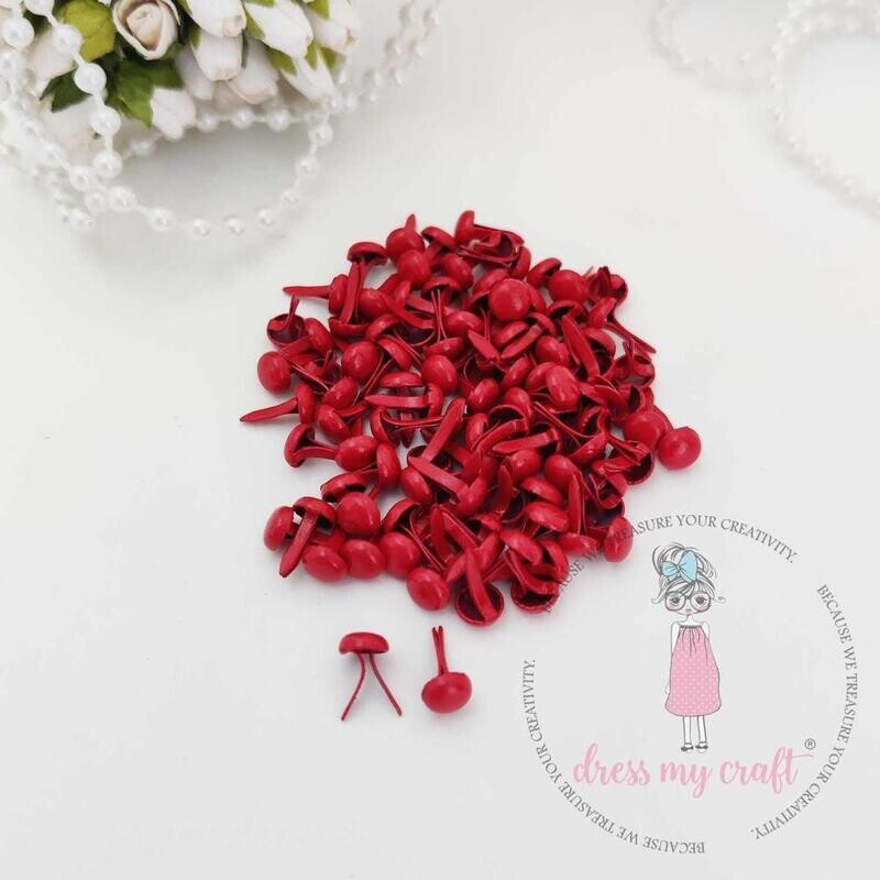 BRADS 10MM ROJOS (100/PAQ)