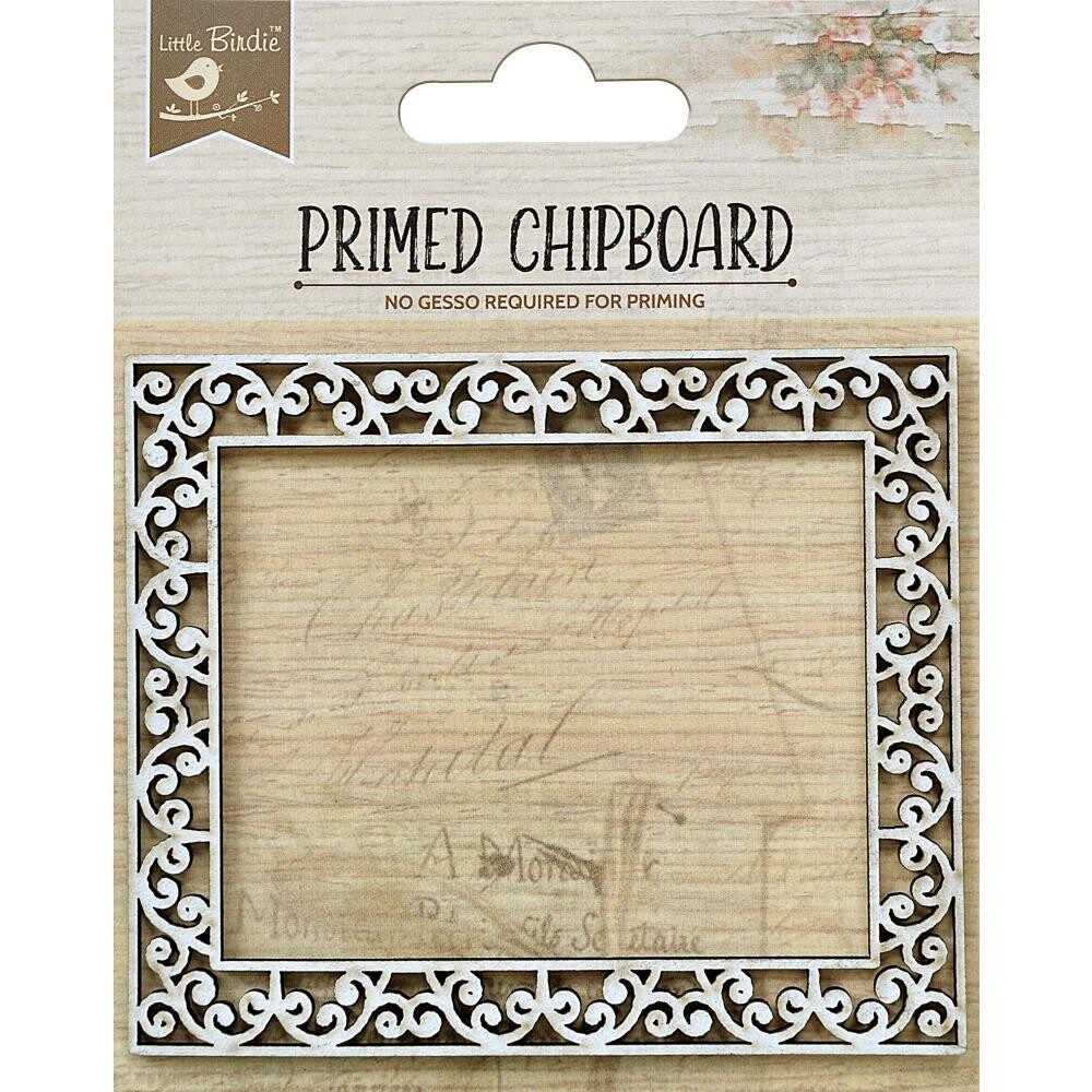 CHIPBOARD CON PRIMER  MARCO DE RIZOS PAISLEY