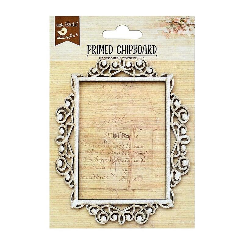 CHIPBOARD CON PRIMER MARCO RECTANGULAR ANTIGUO