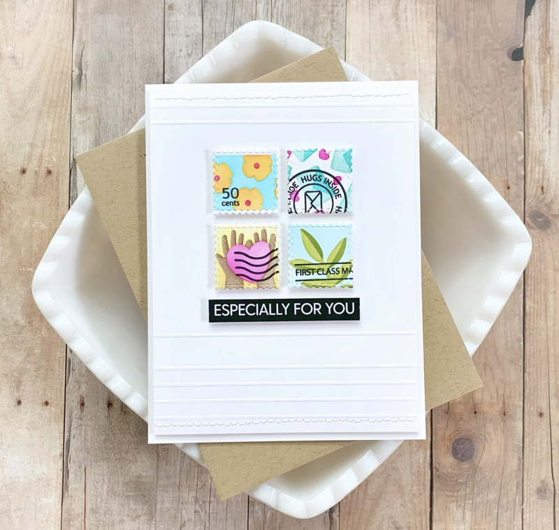STENCIL EN CAPAS &quot;SELLOS POSTALES&quot; (3 stencils)