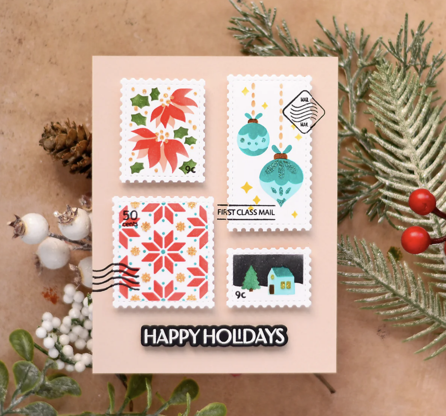 STENCIL EN CAPAS NAVIDAD (4 stencils)