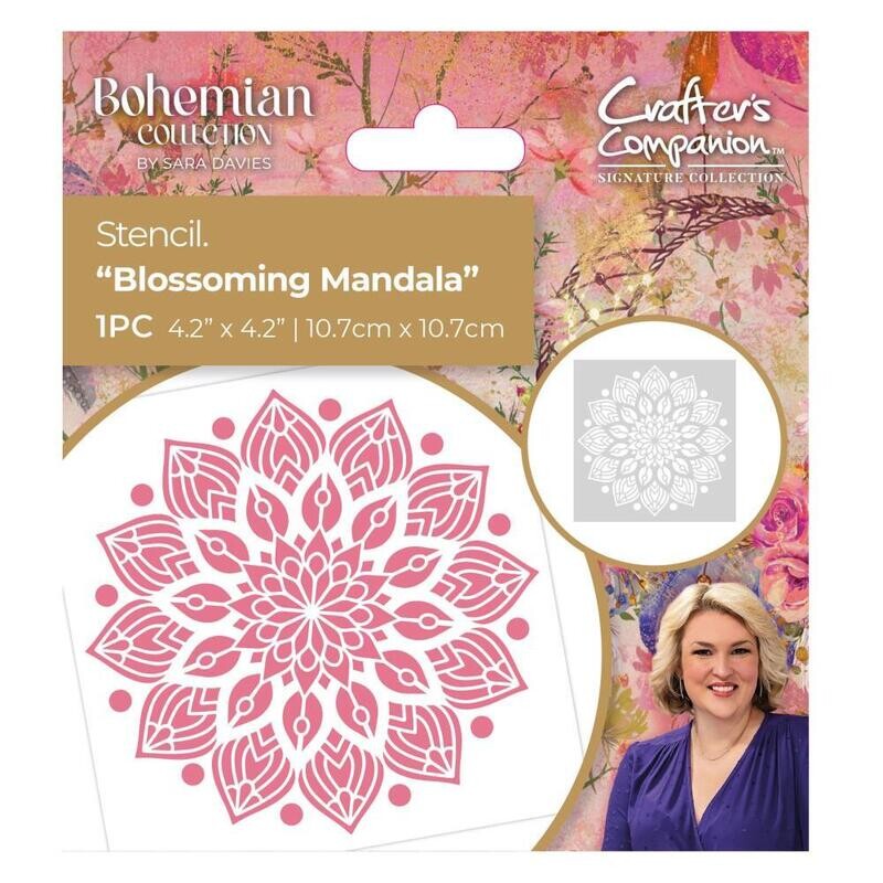 STENCIL BLOSSOMING MANDALA