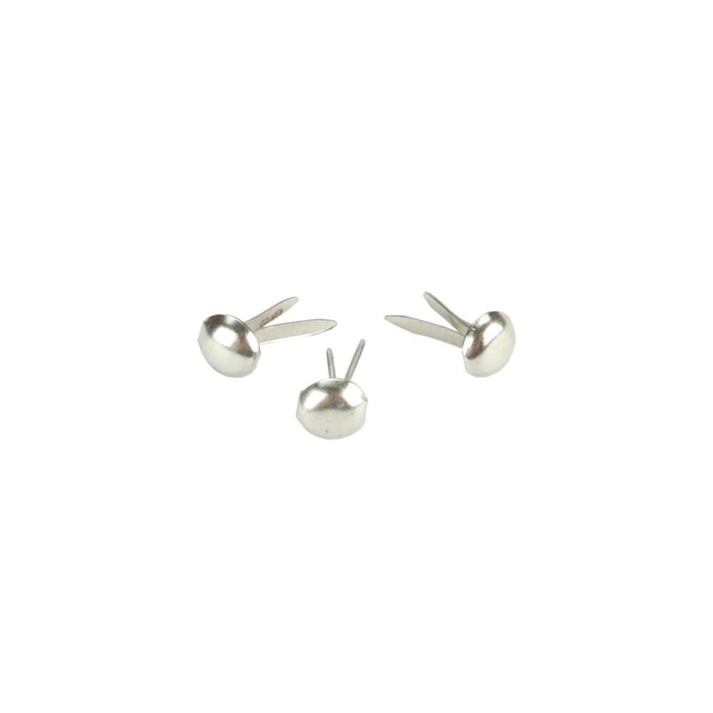 BRADS MINI REDONDO PLATEADO (100/PAQ)