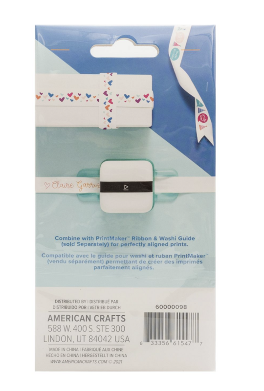 LISTÓN DE ALGODÓN BLANCO PARA PRINTMAKER DE 25MM DE ANCHO
