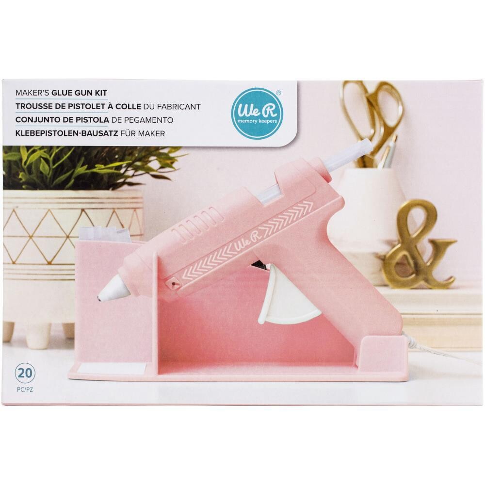 PISTOLA DE GOMA CON ACCESORIOS