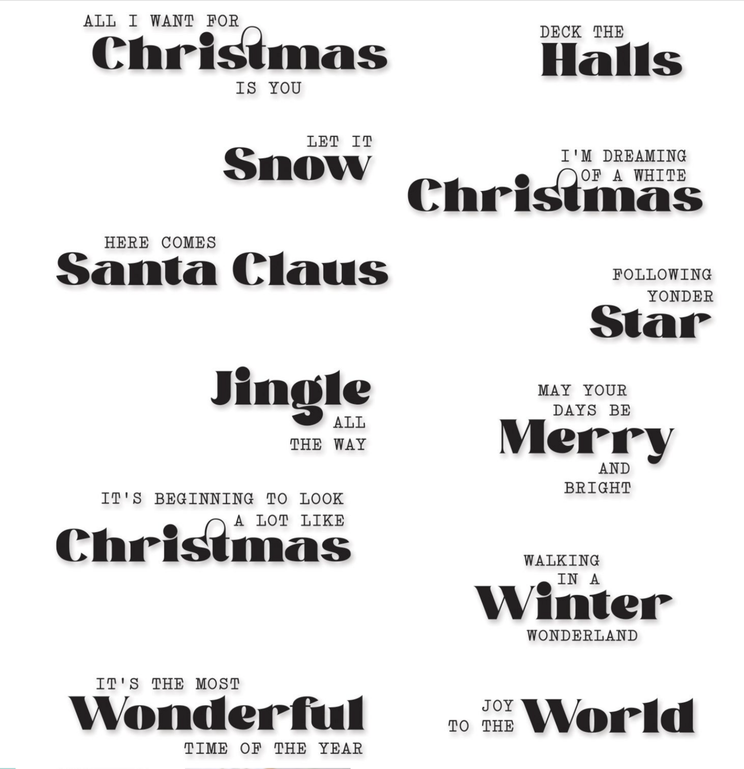 SET DE SELLOS VIBRACIONES ESTACIONALES #2