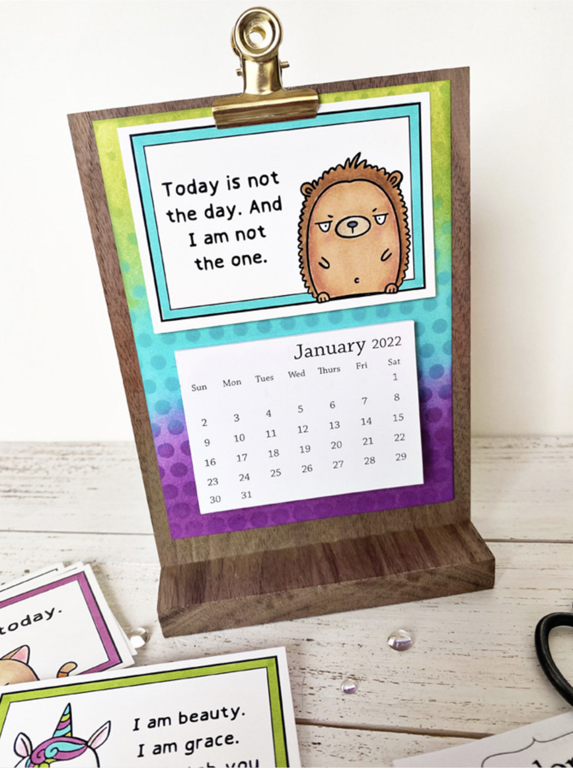 TARJETAS DE CALENDARIO - SNARKY