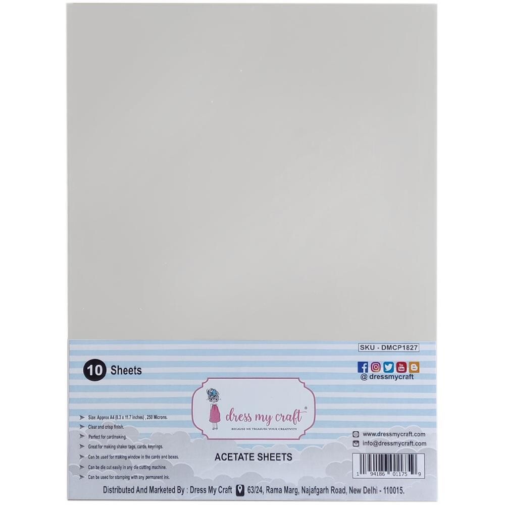HOJAS DE ACETATO A4 (10/PAQ) 250 MICRAS