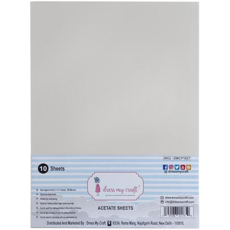 HOJAS DE ACETATO A4 (10/PAQ) 250 MICRAS