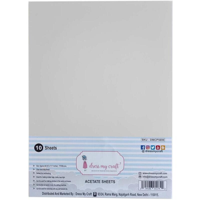 HOJAS DE ACETATO A4 (10/PAQ) 175 MICRAS